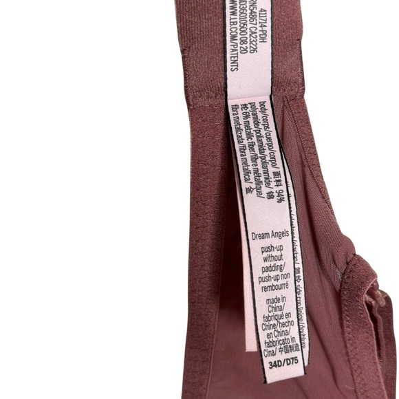 Victoria's Secret Wicked Unlined Lace Bra Dream Angels Push Up Bra 34D - Picture 9 of 10